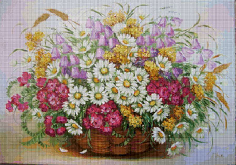№151063 - корзина, букет, цветы - предпросмотр