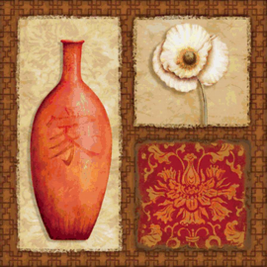 Цветочный декор - цветы, декор, живопись - предпросмотр