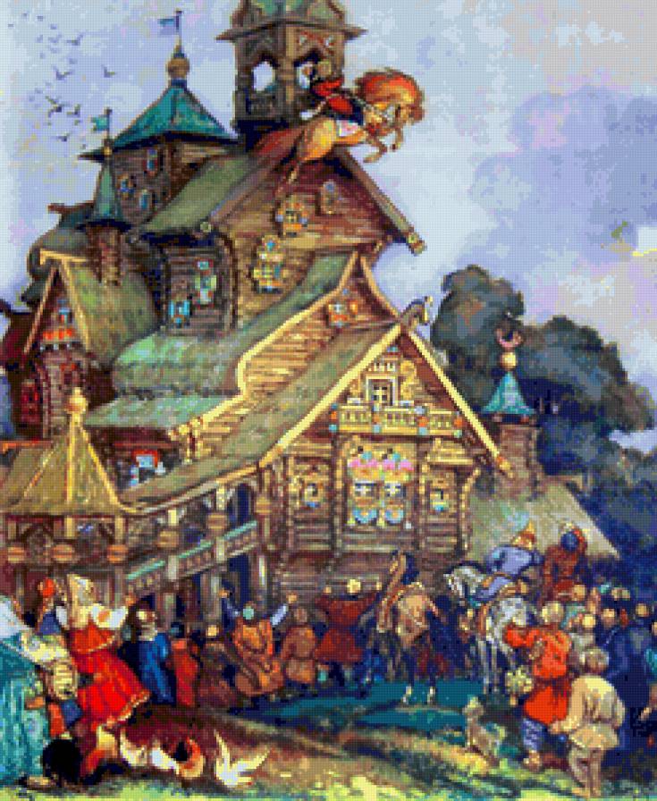 Сказочный терем - сказка, домик, детский - предпросмотр