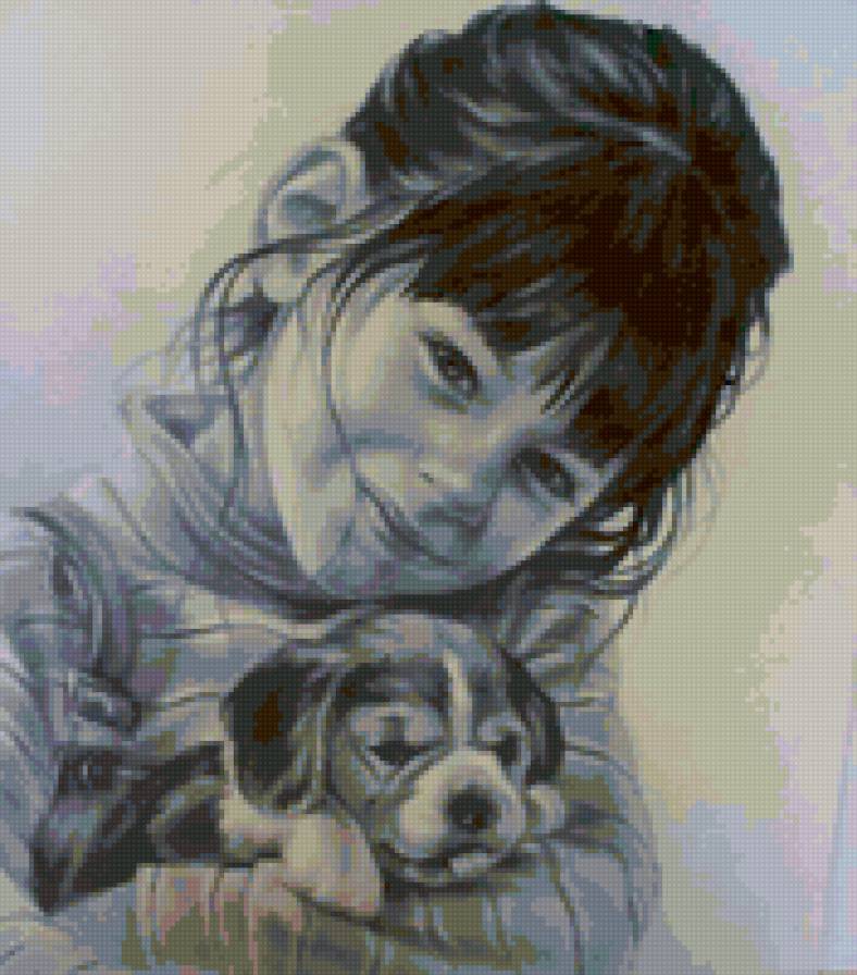 ... - щенок, дедочка - предпросмотр