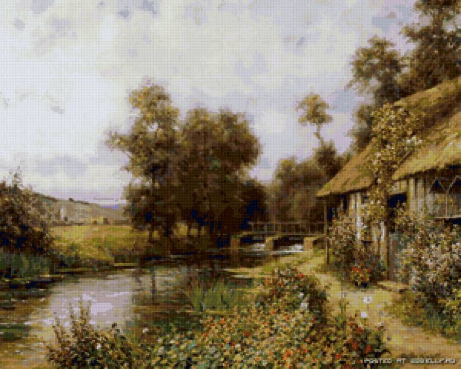 Louis Aston Knight - речка, природа, дом - предпросмотр