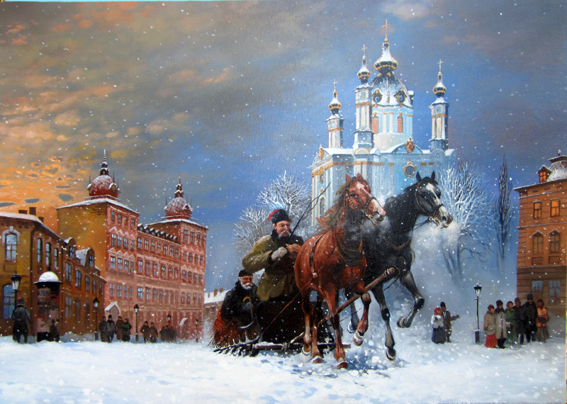 №152258 - снег, гулянья, зима - оригинал