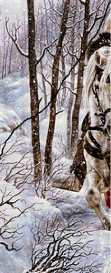 Рыцарь и лучница (триптих 1 ч) - картина, красота, иллюстрация, любовь, пара - предпросмотр