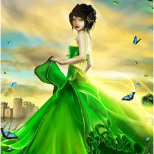 Схема вышивки «girl»