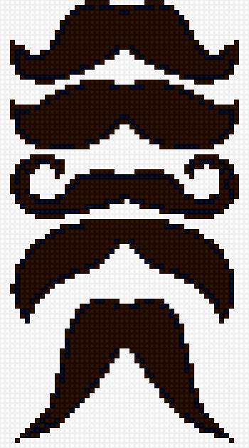 усы - силуэт, усы - предпросмотр