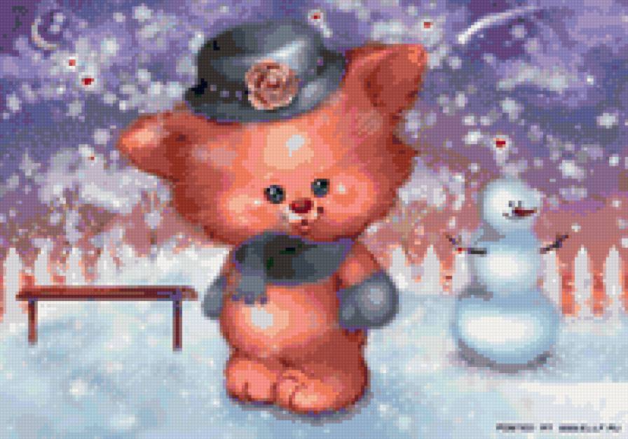 котёнок - кошка, мультфильм, нарисованное, котенок - предпросмотр