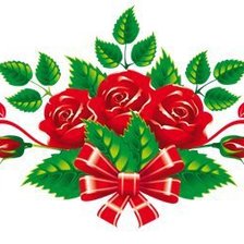 Оригинал схемы вышивки «Розы для скатерти» (№153336)