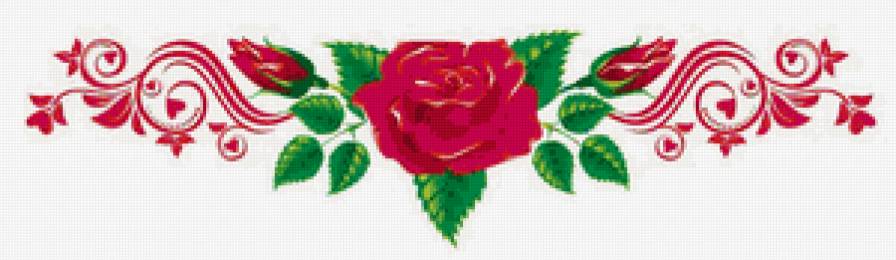 Розы для скатерти - розы, векторная графика, цветочный узор, для скатерти, цветы - предпросмотр