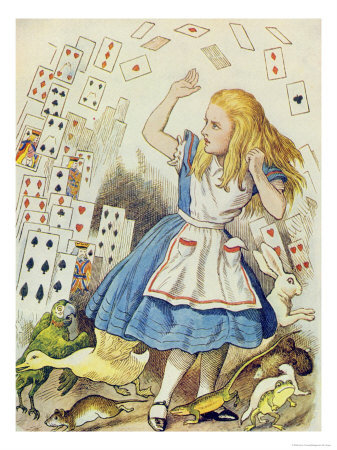 Алиса и карты - карты, алиса в стране чудес - оригинал