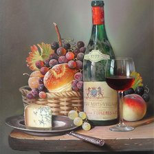 Схема вышивки «вино»