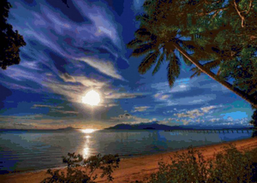 На берегу - берег, море, вечер - предпросмотр