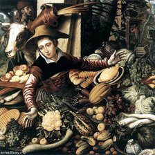 Оригинал схемы вышивки «Арсен Питер.Женщина продающая овощи.» (№153951)