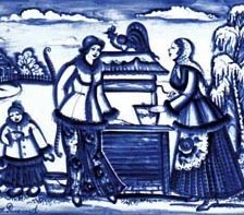 Схема вышивки «У колодца»