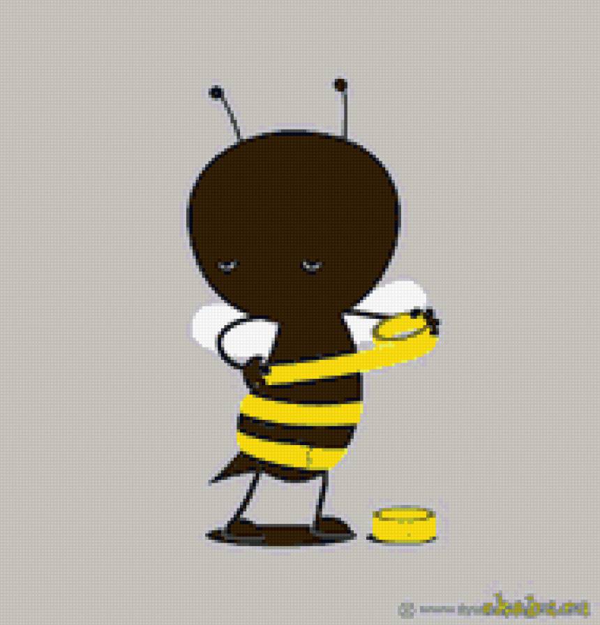 псевдопчела - клипарт, шутка, пчела - предпросмотр
