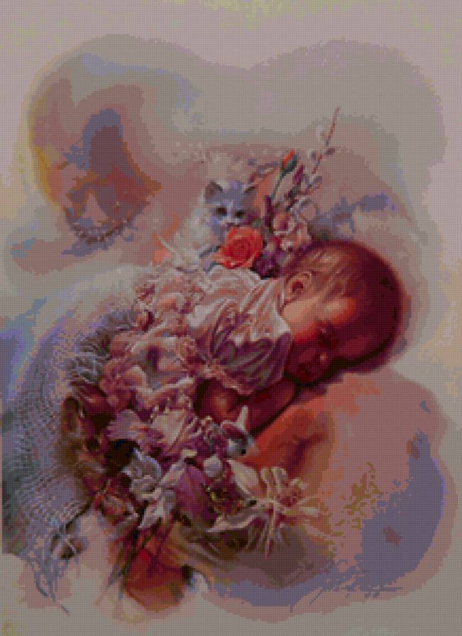 №154620 - кошки, животные, дети - предпросмотр