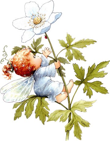 Ангелочек - открытка, цветы, ангел - оригинал