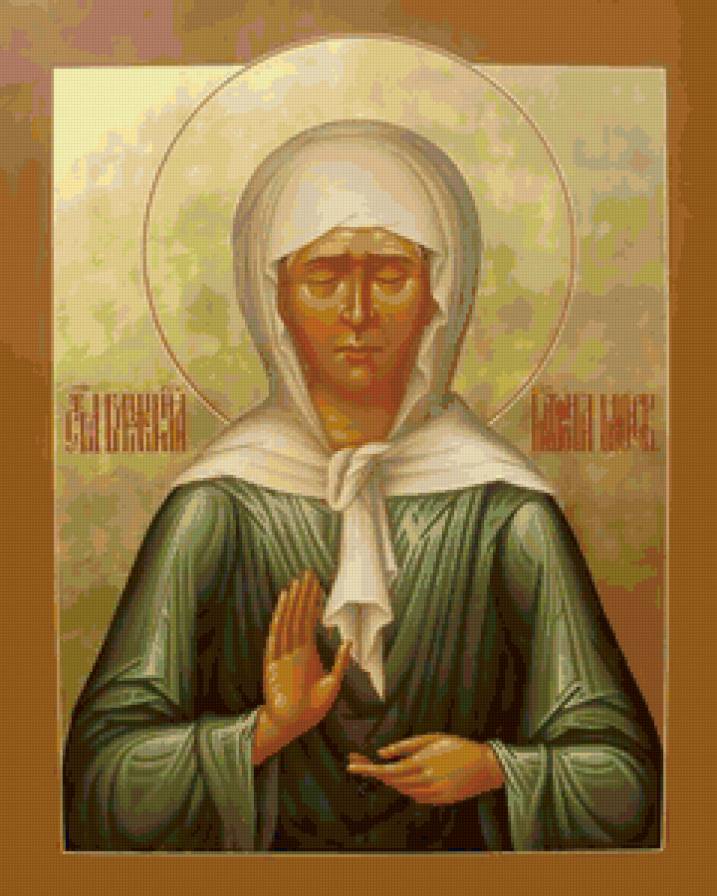 св. Матрона - икона, святые, церковь - предпросмотр