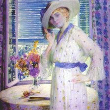 Схема вышивки «У окна»