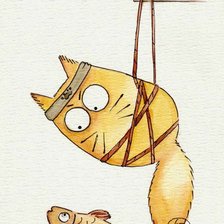 Схема вышивки «коты»