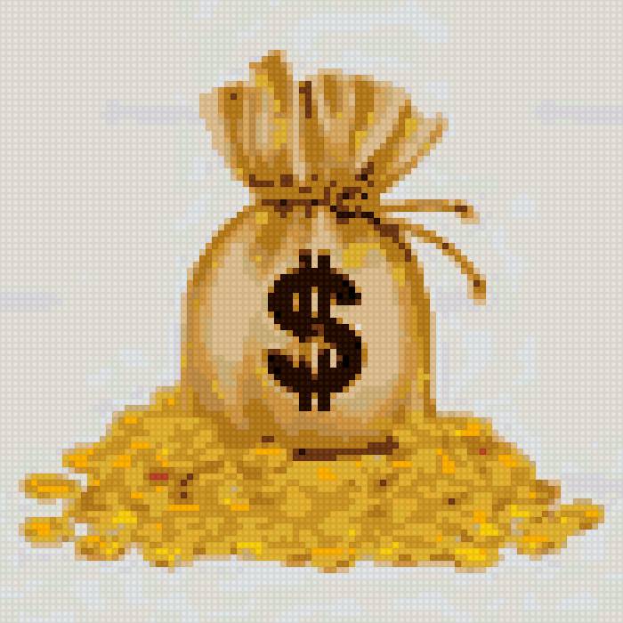 мешочек и монетки - предпросмотр