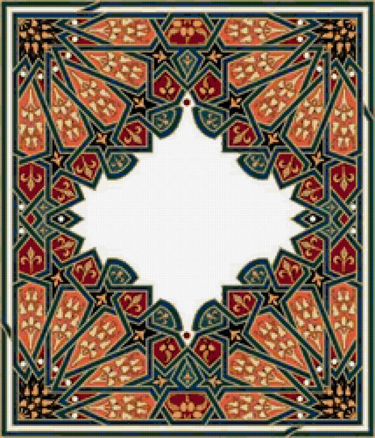 Подушка - живопись, подушка, орнамент - предпросмотр