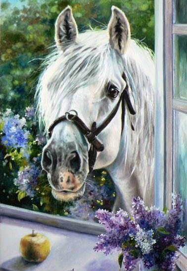 лошадка - лошадь, окно - оригинал