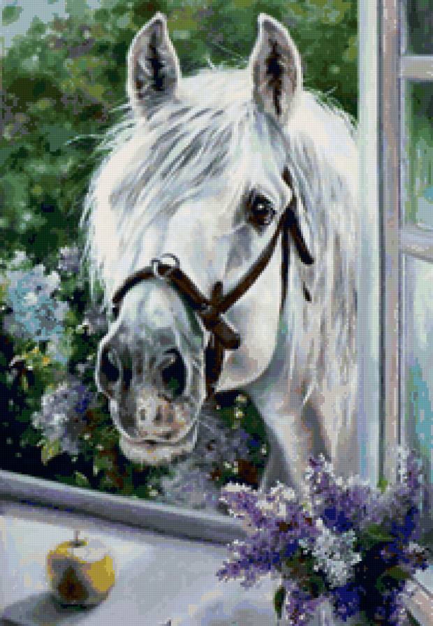 лошадка - лошадь, окно - предпросмотр