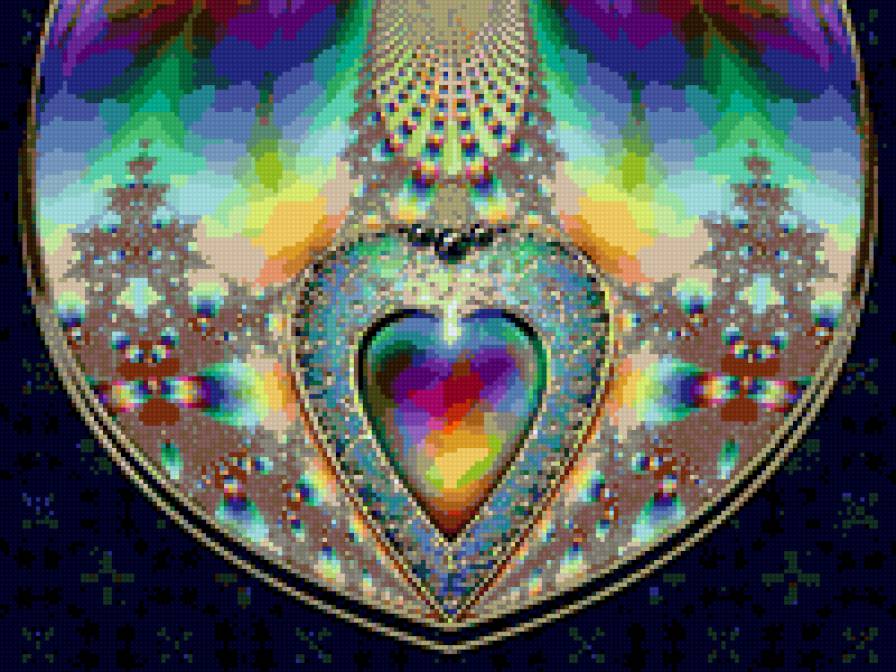 камень - драгоценности, сердце, камни - предпросмотр