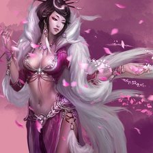 Схема вышивки «восточная красавица»