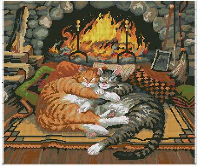 кошачья любовь№2 - кошки - оригинал