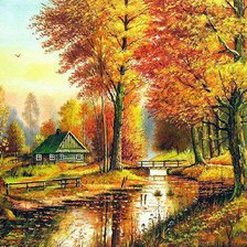 Схема вышивки «Домик»