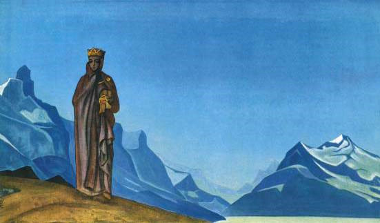 держательница мира - картина, рерих - оригинал