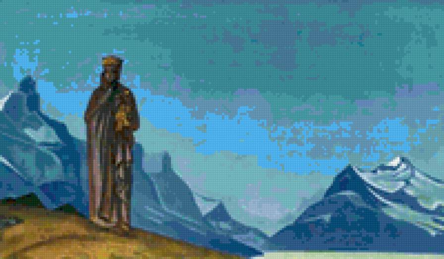 держательница мира - картина, рерих - предпросмотр