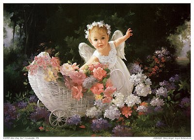 №155823 - цветы, ангел - оригинал