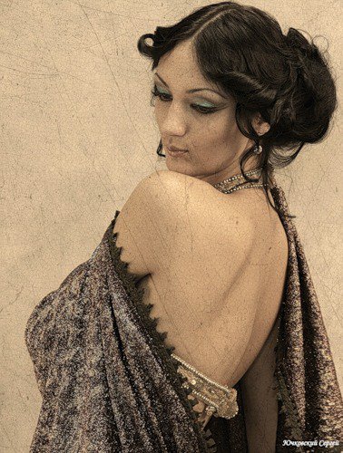 старое фото - женщина - оригинал