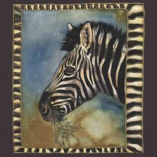 Схема вышивки «зебра»