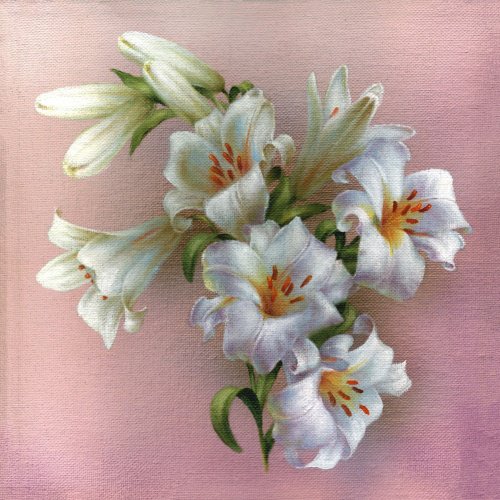 Серия "Букет" - букет, цветы, лилии - оригинал