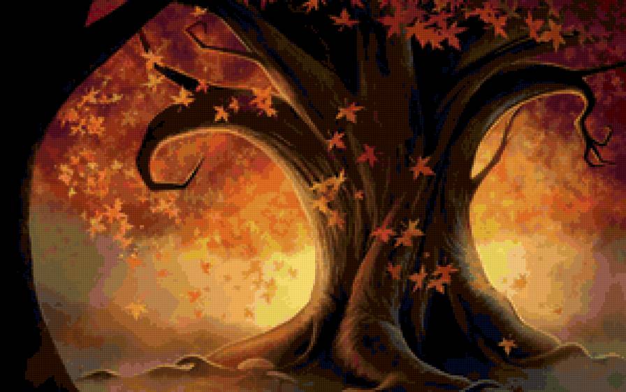 Дерево - осень, природа, дерево - предпросмотр