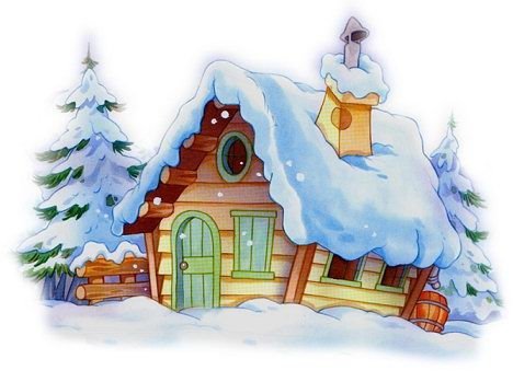 домик в снегу - дом - оригинал