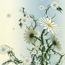 Схема вышивки «ромашки»