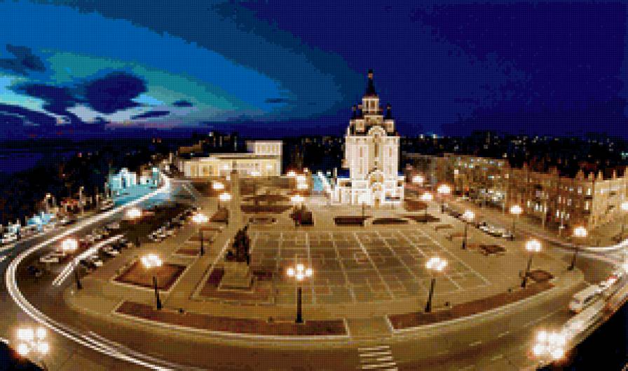 Хабаровск - ночной город - предпросмотр
