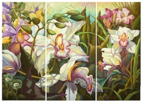 Триптих Орхидеи - оригинал