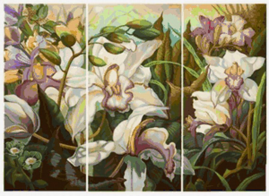 Триптих Орхидеи - предпросмотр