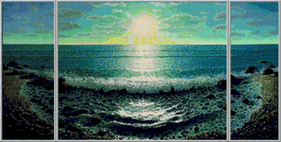 Триптих Морские мотивы - предпросмотр