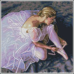 Схема вышивки «балерина»