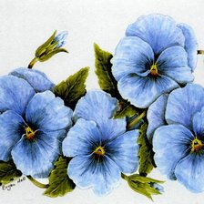 Схема вышивки «цветы»