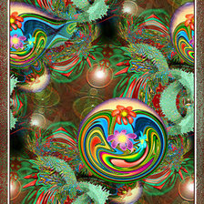 Схема вышивки «Новогоднее панно»