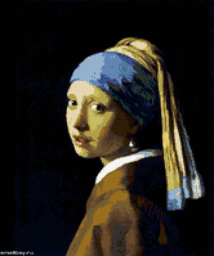 девушка с серёжкой - предпросмотр