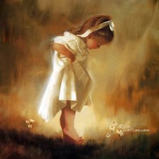 Схема вышивки «Девочка»