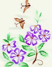 Схема вышивки «цветочки»